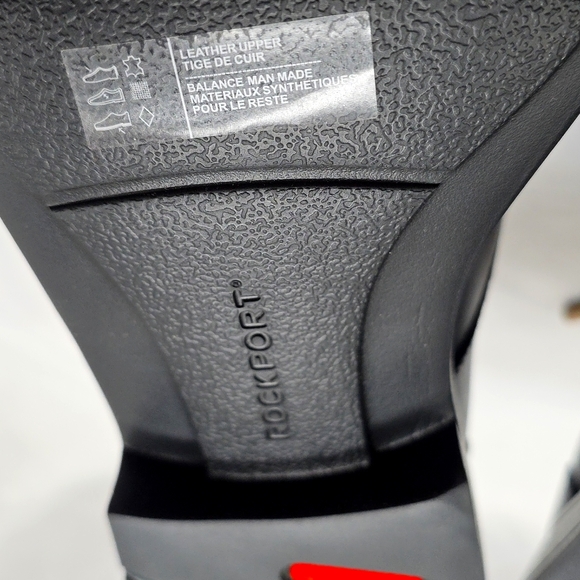 Rockport Bkack Leather Work Apron Toe Mens Oxfords Dresport Classic Mens 13 New - Picture 15 of 16